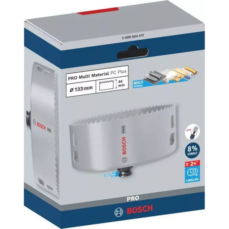 Bosch Progressor per legno e metallo 133 mm sega a tazza cobalto 2608594417