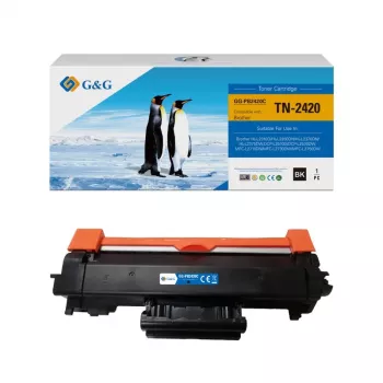 G&G GT421H Cartuccia toner nero 6000 pagine per Brother TN-2420/TN-2410
