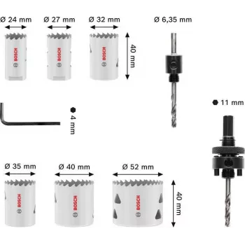 Set di seghe a tazza Bosch 2608594614