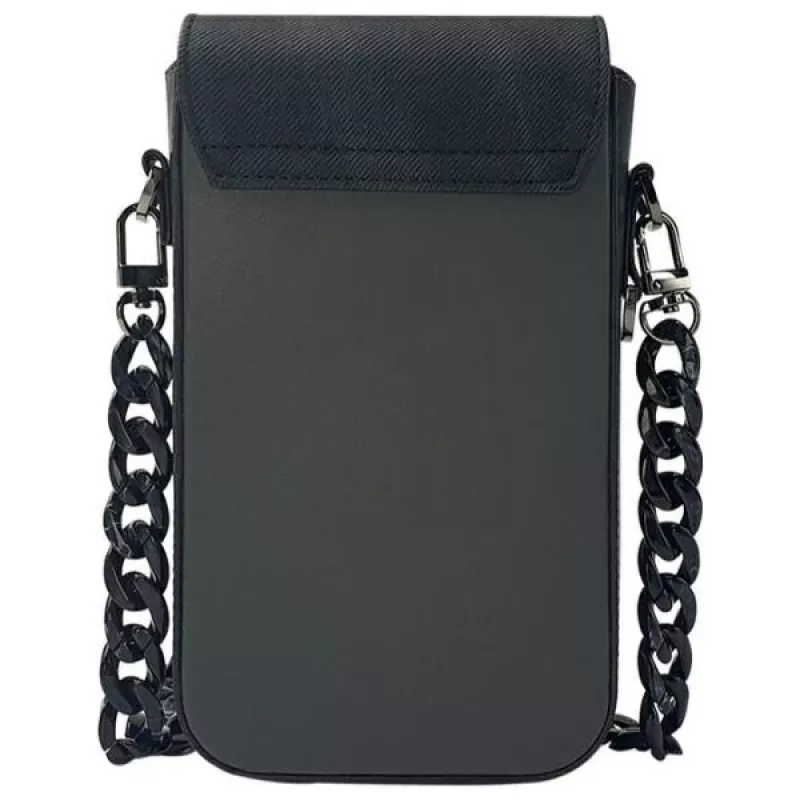 Nimmy Big Eyed Pet 2.0 Panda Borsa a tracolla per cellulare - pelle PU nera