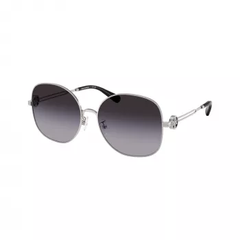 Tory Burch TY6112-32748G occhiali da sole donna, montatura havana marrone scuro, lenti marroni sfumate, 56/16/140 mm