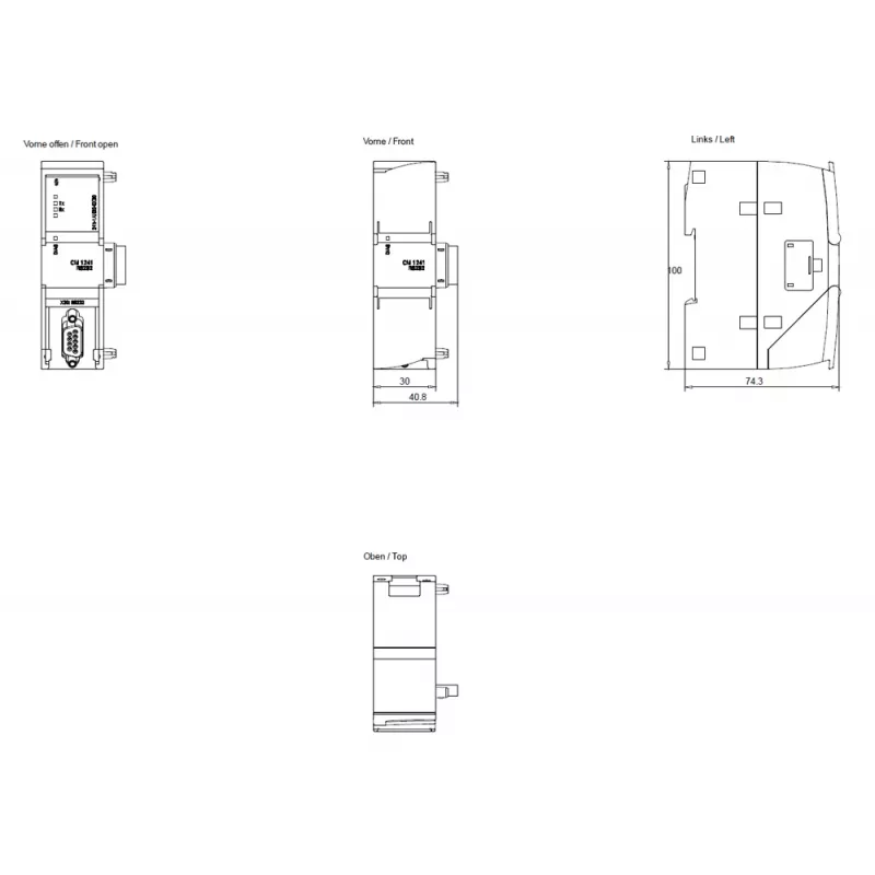 Siemens SIMATIC S7-1200 CM 1241 RS485 modulo di comunicazione 6ES72411AH320XB0