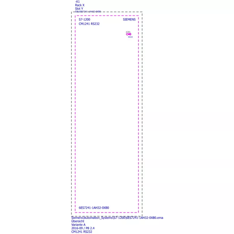 Siemens SIMATIC S7-1200 CM 1241 RS485 modulo di comunicazione 6ES72411AH320XB0