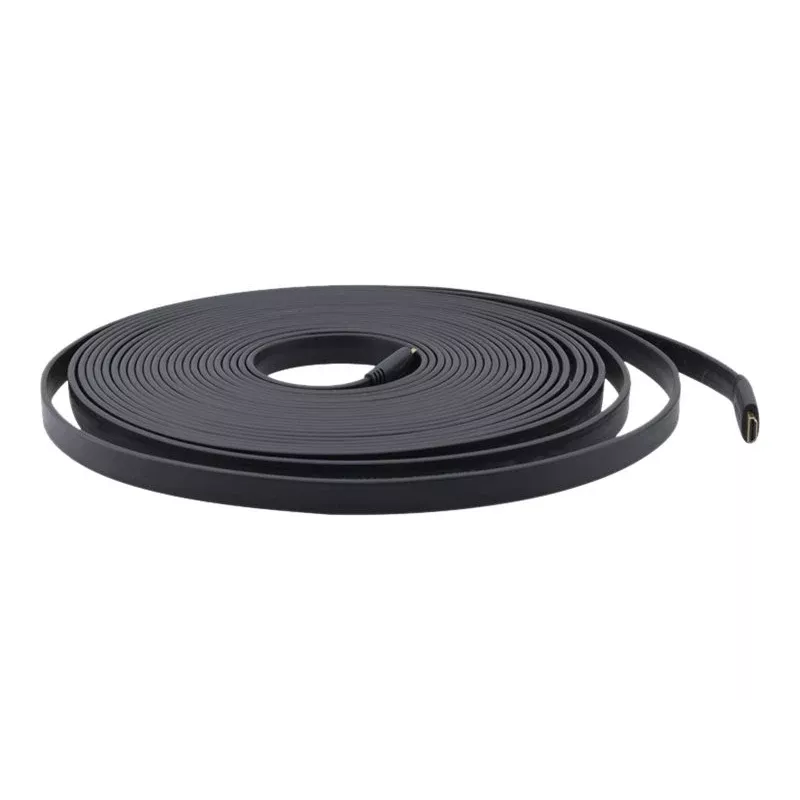 Kramer C-HM/HM/FLAT/ETH-6 cavo HDMI flat High-Speed con Ethernet, 1,8 m, nero 97-01014006