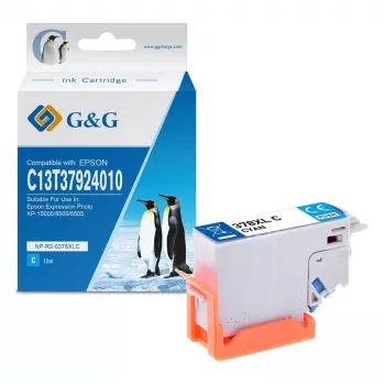 Cartuccia d'inchiostro G&G XL gialla compatibile con Epson 378XL (C13T37944010) – Alta capacità 830 pagine 15182