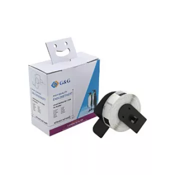 G&G 400 pz. Etichette indirizzo compatibili con Brother DK-11204, 17 x 54 mm, termico diretto, carta bianca, adesivo permanente ET-B-G-11204