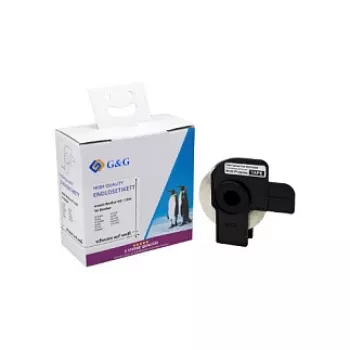 G&G 400 pz. Etichette indirizzo compatibili con Brother DK-11204, 17 x 54 mm, termico diretto, carta bianca, adesivo permanente ET-B-G-11204