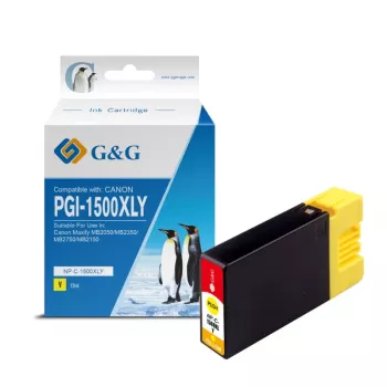 G&G Cartuccia d'inchiostro compatibile Canon PGI-1500XLY giallo ad alta resa