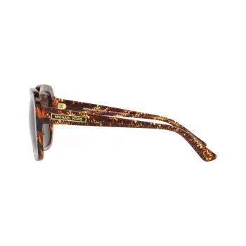 Occhiali da sole donna Michael Kors MK2140-366787 squadrati, montatura dark tortoise, lenti marroni sfumate, 55/18/140 mm