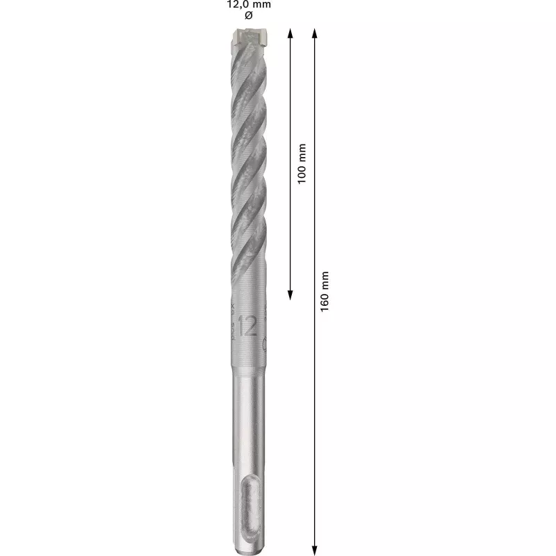 Punta per trapano a percussione BOSCH 2608833905 PRO SDS Plus-5X 12x100x160 mm