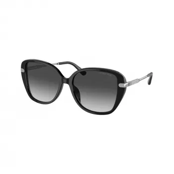 Occhiali da sole donna Michael Kors MK2185BU30058 in acetato, montatura Havana/tartaruga, lenti marroni, 54/17/140 mm