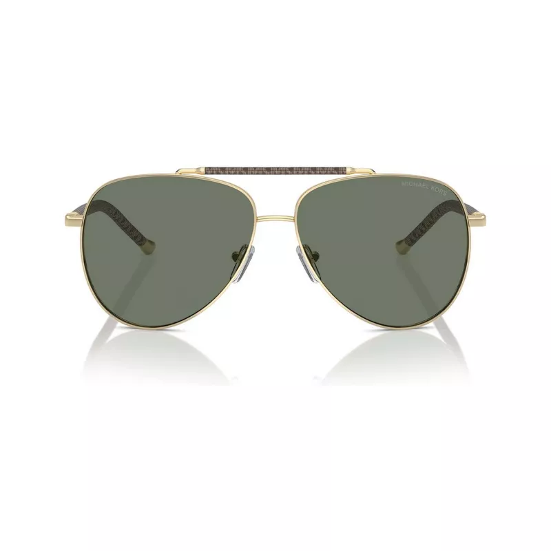 Occhiali da sole donna Michael Kors MK1146-10143H oro chiaro farfalla cat-eye marrone sfumato 59mm