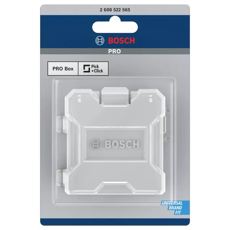 Bosch Accessories 2608522565 Scatola di conservazione Pick and Click M, richiudibile, nero/rosso