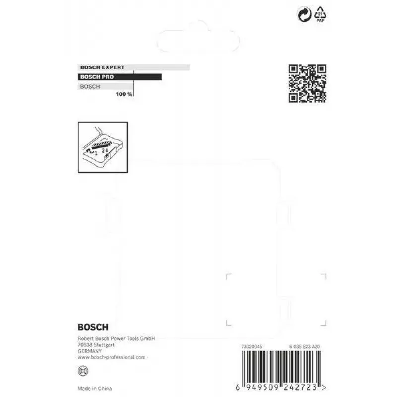 Bosch Accessories 2608522565 Scatola di conservazione Pick and Click M, richiudibile, nero/rosso
