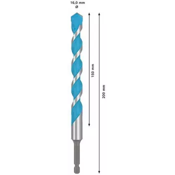 BOSCH EXPERT HEX-9 Set di punte MultiConstruction, 5 pezzi, carburo di tungsteno, gambo esagonale, 4-10 mm 2608902361