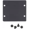 Kramer W-2BLANK Placca cieca frontale nera per placche a muro (2 alloggiamenti) 85-00705090