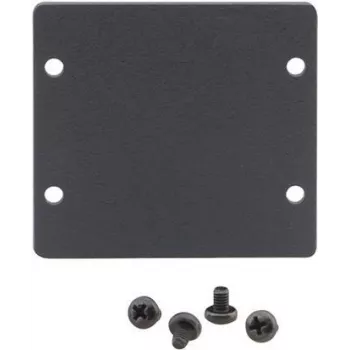 Kramer W-2BLANK Placca cieca frontale nera per placche a muro (2 alloggiamenti) 85-00705090
