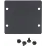 Kramer W-2BLANK Placca cieca frontale nera per placche a muro (2 alloggiamenti) 85-00705090