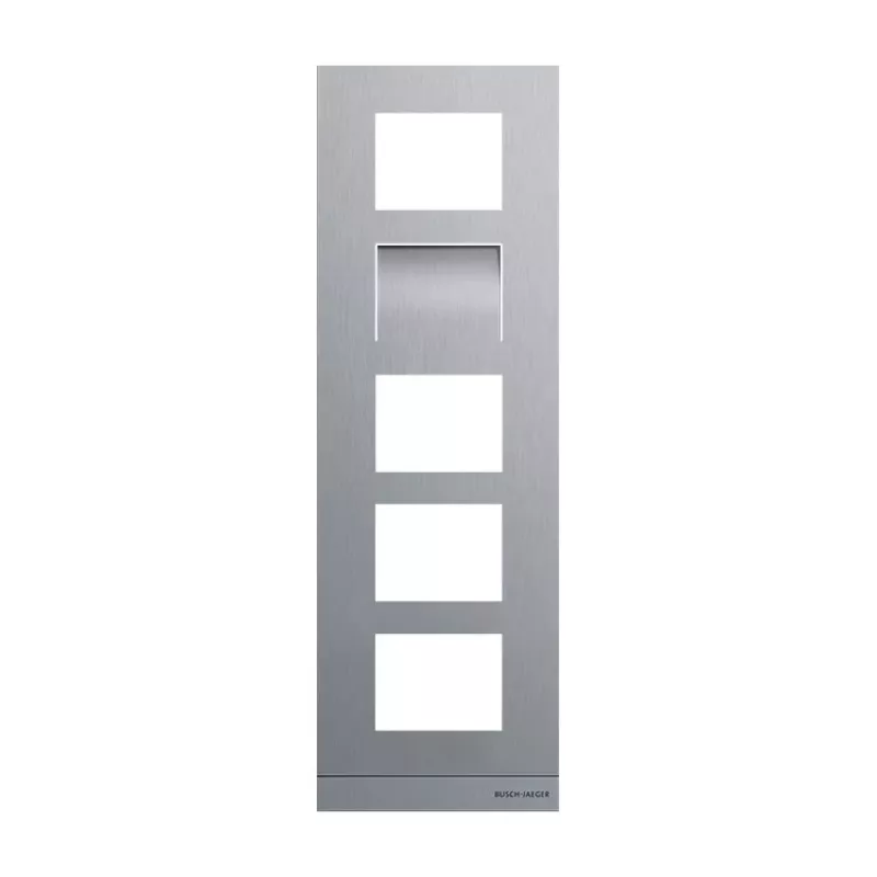 Busch-Jaeger Welcome Placca frontale per modulo video, acciaio inox, 1 modulo (2TMA130160X0028)