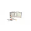 Tiny Love Set ricordo semplice con cornice per impronte mani o piedi del bambino, bianco