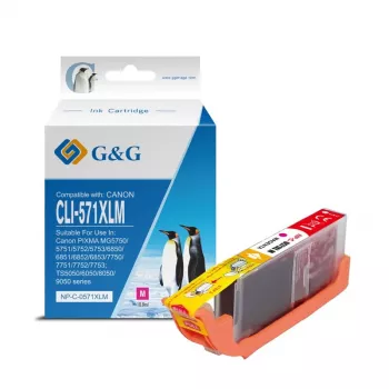 G&G Cartuccia d'inchiostro XL magenta compatibile con Canon CLI-571XLM (13858)