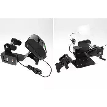 Brodit supporto stampante con funzione rotolo etichette per Zebra Alpha 30L/40L, VESA 75/AMPS, MultiMoveClip, elimina batteria (217038)