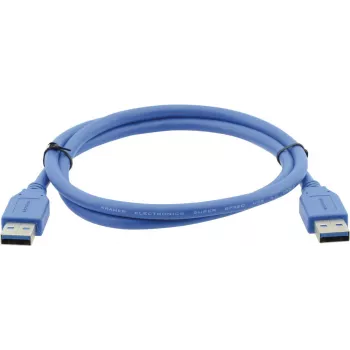 Kramer C-USB3/AA-3 cavo USB 3.0, connettore maschio Type-A a connettore maschio Type-A, 0,9 m, blu 96-0230003