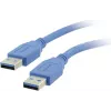 Kramer C-USB3/AA-3 cavo USB 3.0, connettore maschio Type-A a connettore maschio Type-A, 0,9 m, blu 96-0230003