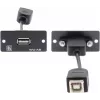 Kramer WU-AB inserto modulare Snap-In USB Type-A femmina a femmina nero 85-0118399