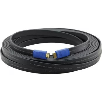 Kramer C-HM/HM/FLAT/ETH-3 cavo HDMI High Speed con Ethernet, 0,91 m, piatto, nero 97-01014003