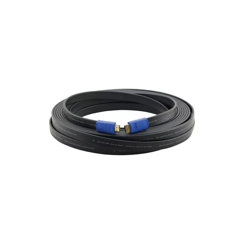 Kramer C-HM/HM/FLAT/ETH-3 cavo HDMI High Speed con Ethernet, 0,91 m, piatto, nero 97-01014003