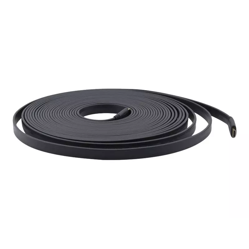 Kramer C-HM/HM/FLAT/ETH-3 cavo HDMI High Speed con Ethernet, 0,91 m, piatto, nero 97-01014003