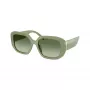 Tory Burch TY7218U20228E occhiali da sole donna, quadrati, montatura marrone Havana, lenti marroni sfumate, 54mm