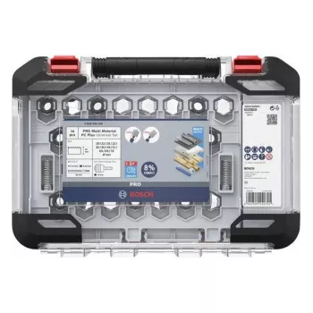 Bosch 2608594426 Progressor for Wood and Metal set 11 pz. seghe a tazza (20-76 mm) con adattatori Power Change e punte pilota