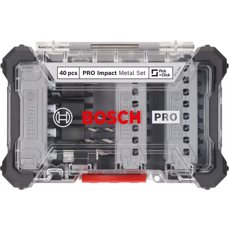Bosch PRO Impact set 40 pz. punte per avvitatore e punte per metallo (2608521U86)