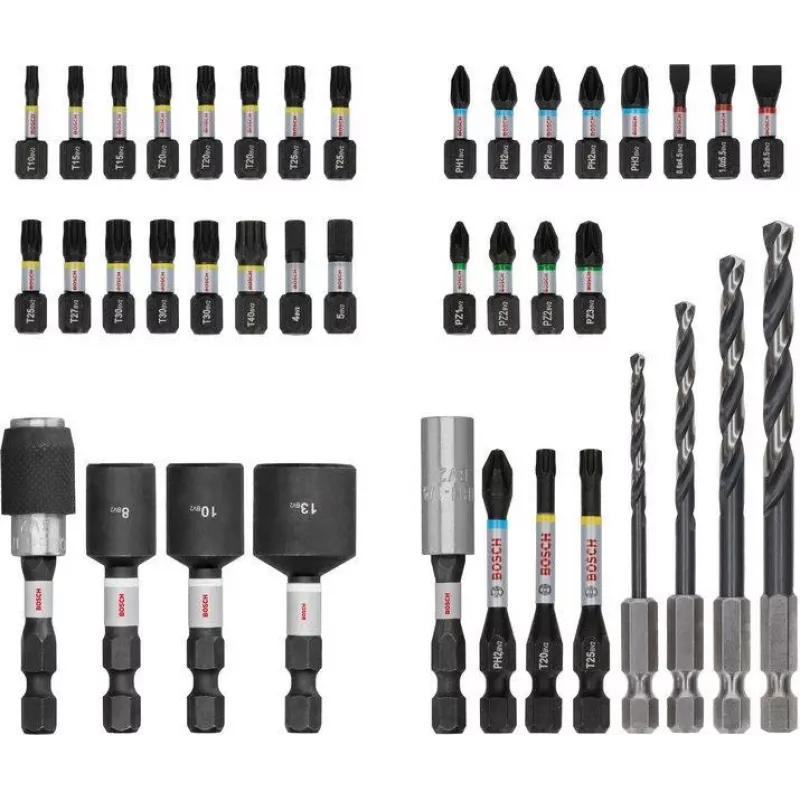 Bosch PRO Impact set 40 pz. punte per avvitatore e punte per metallo (2608521U86)