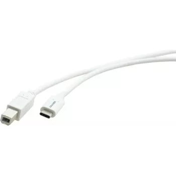 Kramer Electronics C-USB/CB-6 cavo USB 2.0, connettore maschio USB-C a connettore maschio USB-B, 1,8 m, bianco 96-02357106