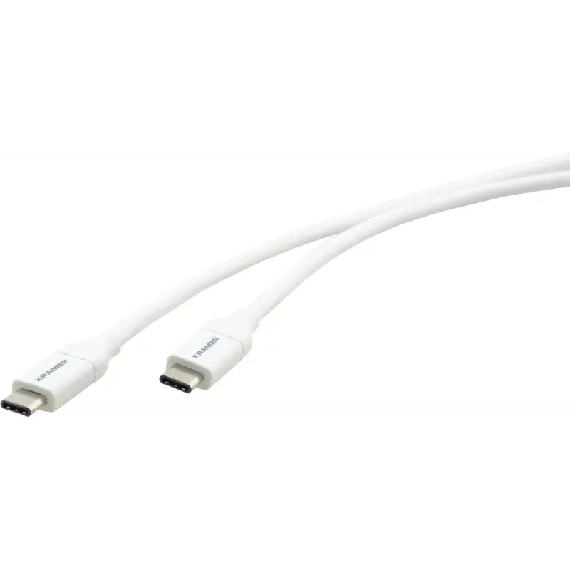 Kramer Electronics C-USB/CB-6 cavo USB 2.0, connettore maschio USB-C a connettore maschio USB-B, 1,8 m, bianco 96-02357106