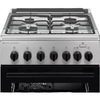 Electrolux LKK560010X 600 Series cucina a gas freestanding con forno elettrico, nero, 50 cm