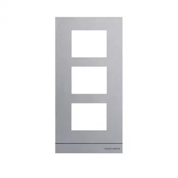 BUSCH-JAEGER 41393CF-S-03 placca frontale audio 1/3, acciaio inox 2TMA130160X0062