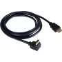 Kramer C-HM/RA-3 Cavo HDMI High-Speed con Ethernet, angolare su dritto, 0,9 m, grigio, 4K 97-0143003
