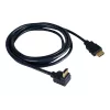 Kramer C-HM/RA-3 Cavo HDMI High-Speed con Ethernet, angolare su dritto, 0,9 m, grigio, 4K 97-0143003