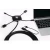 Kramer K-SPIDER Cavo adattatore per presentazioni multi-formato - HDMI/DisplayPort/Mini DisplayPort/USB-C su HDMI/USB - 3,05 m - 4K attivo 91-00015599