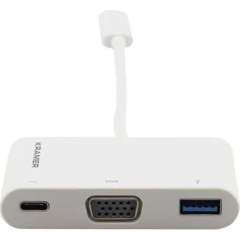 Kramer ADC-U31C/M1 adattatore USB-C a VGA bianco 99-97210003