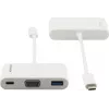 Kramer ADC-U31C/M1 adattatore USB-C a VGA bianco 99-97210003
