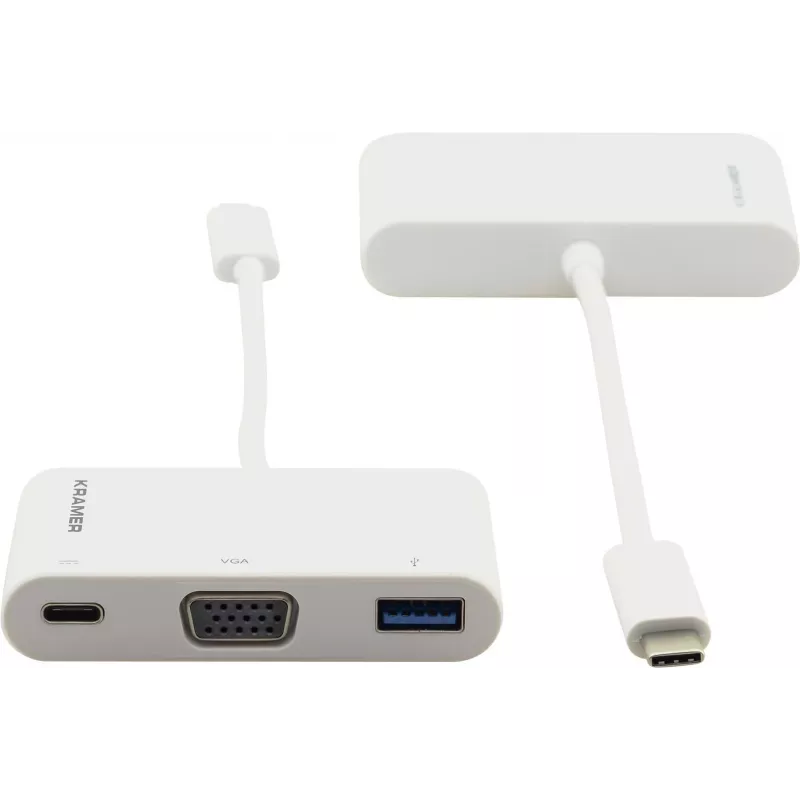 Kramer ADC-U31C/M1 adattatore USB-C a VGA bianco 99-97210003