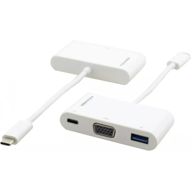 Kramer ADC-U31C/M1 adattatore USB-C a VGA bianco 99-97210003
