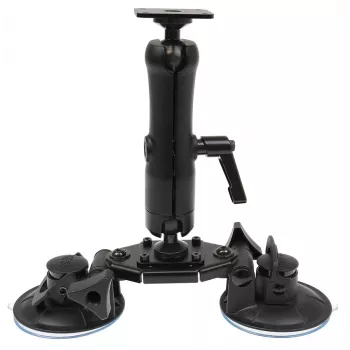 Brodit Supporto a doppia ventosa con piastra base AMPS, portata 3 kg 217124