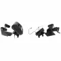 Brodit Supporto per stampante con funzione rotolo etichette per Zebra Alpha 30L/40L, VESA75, AMPS, MultiMoveClip, Power Block 217034