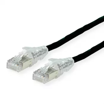 DÄTWYLER Cavo patch in rame Cat.5e S/UTP, guaina PVC, connettori AMP v2, nero, 1,0 m 21.15.7031